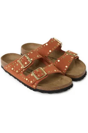 Birkenstock Sandales en cuir Arizona Rivet Border