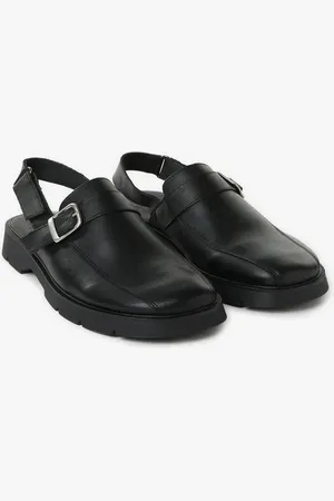 Kleman Mules mocassin Cambuse en cuir grainé