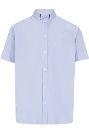AU PRINTEMPS PARIS Chemise manches courtes en popeline de coton
