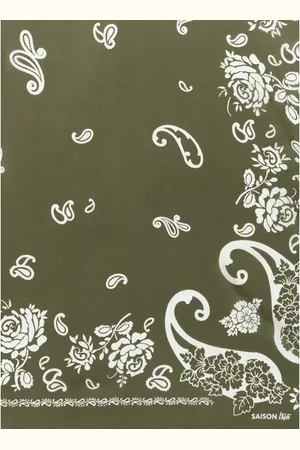 Saison 1865 Foulard imprimé en soie