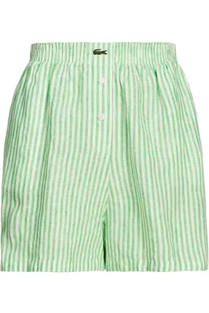 Lacoste Short rayé en lin