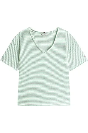 Tommy Hilfiger T-shirt en v à rayures