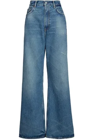 Acne Studios Jean coupe large effet usé