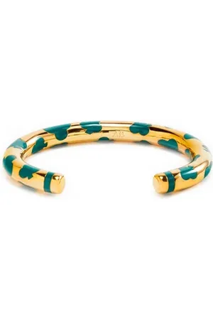 Aurélie Bidermann Bracelet Positano Trèfle Emeraude