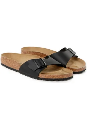 Birkenstock Sandales plates en cuir