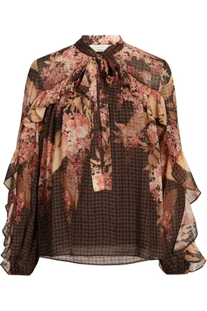 ZIMMERMANN Blouses à imprimé col lavallière