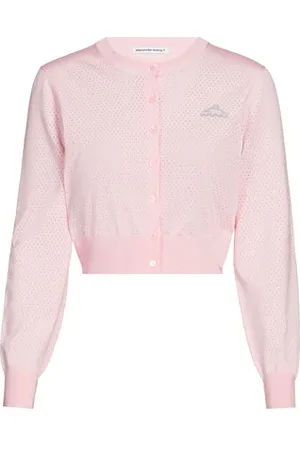 Alexander Wang Cardigan court en maille pointelle