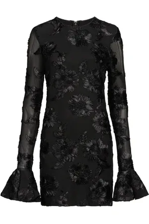 ROTATE Robe courte avec empiècements fleurs
