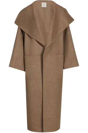 Totême Manteau signature en laine mélangé