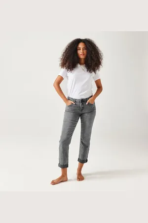 Jean boyfriend outlet gris