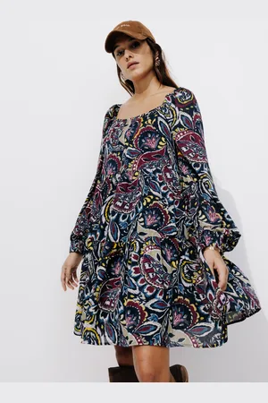 Promod Robe manches longues imprimée - Vêtements - MODE Femme