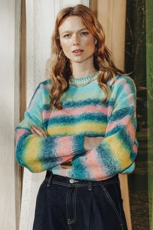 Promod Pull rayé coloré Femme - Vêtements - MODE Femme