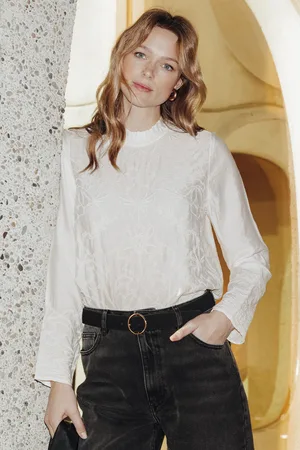 Promod Blouse romantique brodée Femme - Vêtements - MODE Femme