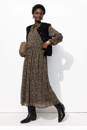 Promod Longue robe en voile fleuri - Vêtements - MODE Femme