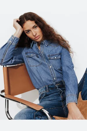 Promod Chemise western en jean Femme - Vêtements - MODE Femme