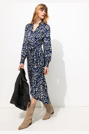Promod Robe midi satin jacquard - Vêtements - MODE Femme