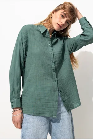 Promod Chemise en gaze de coton Femme - Vêtements - MODE Femme
