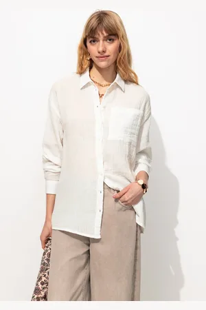 Promod Chemise en gaze de coton Femme - Vêtements - MODE Femme
