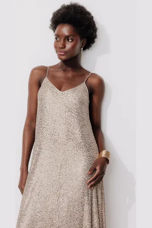 Promod Robe longue à paillettes Femme - Vêtements - MODE Femme