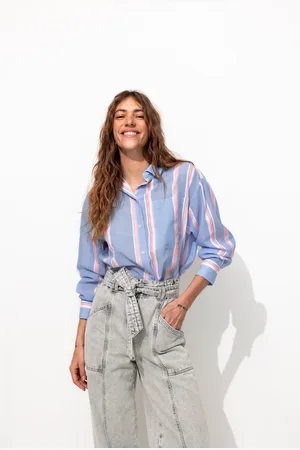 Promod Chemise à rayures fluo Femme - Vêtements - MODE Femme