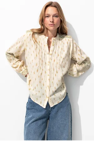Promod Chemise gaze de coton brodée - Vêtements - MODE Femme