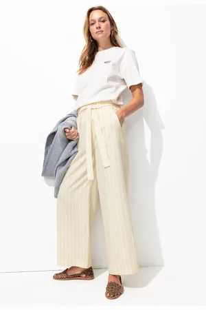 Promod Pantalon large en lin mélangé - Vêtements - MODE Femme