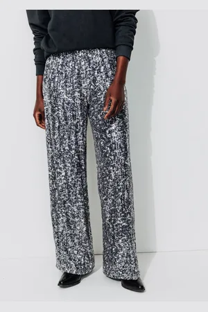 Promod Pantalon large à paillettes - Vêtements - MODE Femme