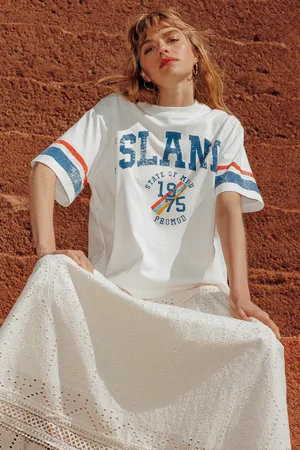 Promod T-shirt campus oversize Femme - Vêtements - MODE Femme