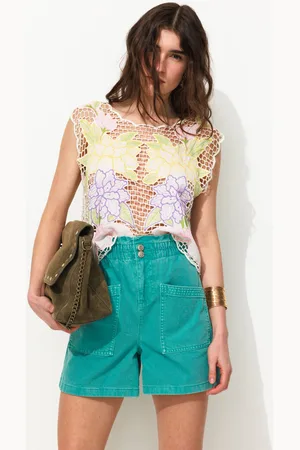 Promod Top fleuri brodé ajouré Femme - Vêtements - MODE Femme