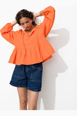 Promod Blouse en gaze de coton Femme - Vêtements - MODE Femme