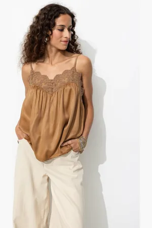 Promod Top en satin et dentelle Femme - Vêtements - MODE Femme