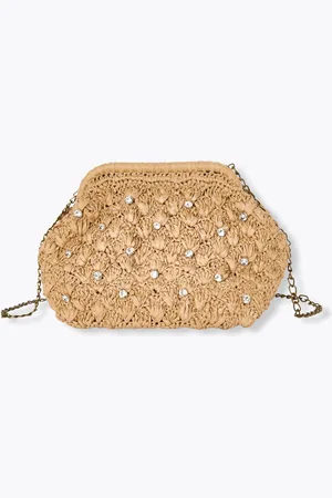 Promod Sac en raphia et strass Femme - Vêtements - MODE Femme