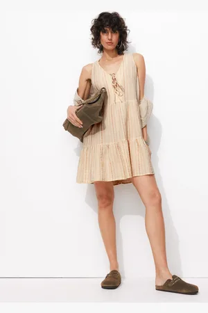 Promod Robe rayé à nouettes Femme - Vêtements - MODE Femme