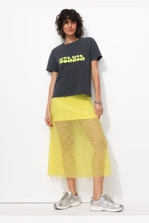 Promod Jupe longue en dentelle Femme - Vêtements - MODE Femme