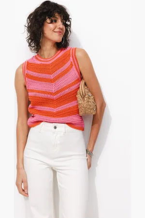 Promod Pull au crochet bicolore Femme - Vêtements - MODE Femme