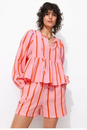 Promod Blouse en gaze de coton rayée - Vêtements - MODE Femme