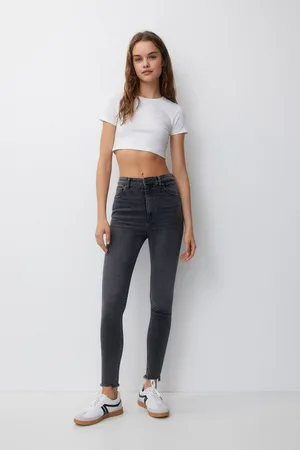 Jeans taille discount tres haute femme