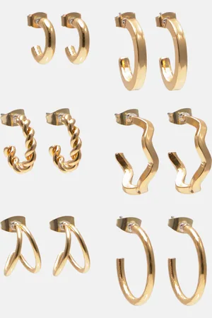 Pull&Bear Lot Boucles D’oreilles Anneaux