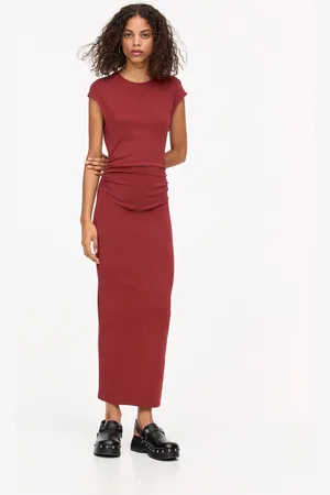 Pull&Bear Robe Midi Froncée