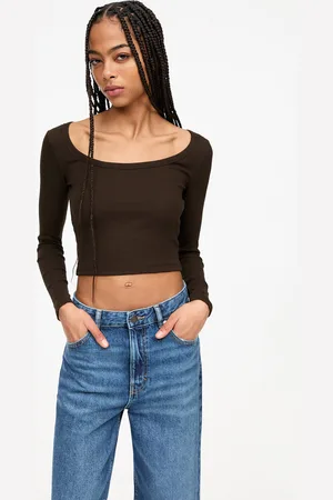 Pull&Bear T-Shirt Manches Longues Côtelé