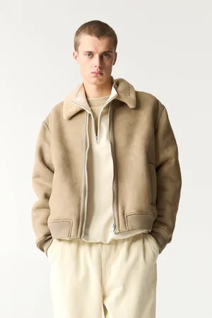 Pull&Bear Veste En Suédine Avec Intérieur En Mouton Synthétique