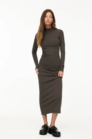 Pull&Bear Robe Midi À Manches Longues