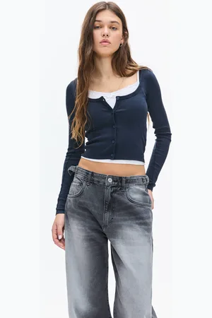 Pull&Bear T-Shirt Côtelé Boutonné