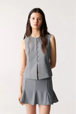 Pull&Bear Gilet Sans Manches À Col Rond