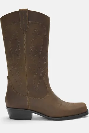 Pull&Bear Bottes Cowboy Cuir