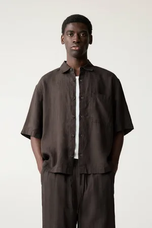 Pull&Bear Chemise Boxy 100 % Lin