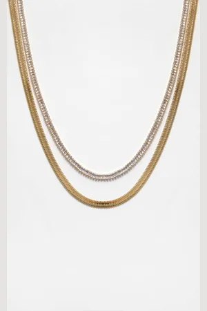 Pull&Bear Lot 2 Chaînes Brillantes
