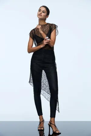 Pull&Bear Robe Asymétrique Dentelle