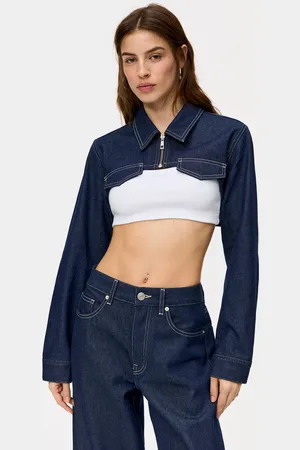 Pull&Bear Veste Denim Super Cropped