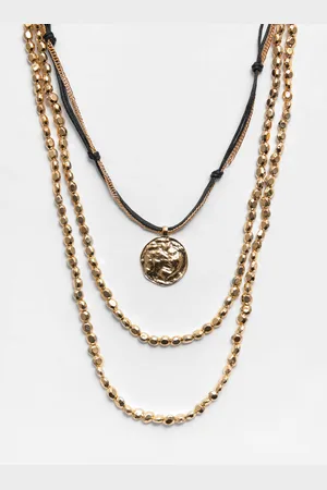 Pull&Bear Lot Colliers Cordon Perles Fantaisie